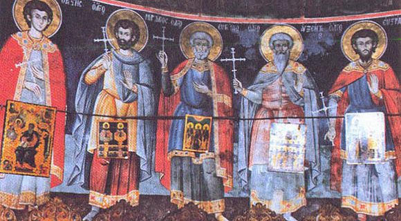 Cei-Cinci-Mucenici-așa-cum-sunt-zugrăviți-în-kyriakonul-Schitului-Sfintei-Ana